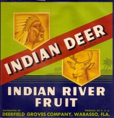 Indian Deer Label